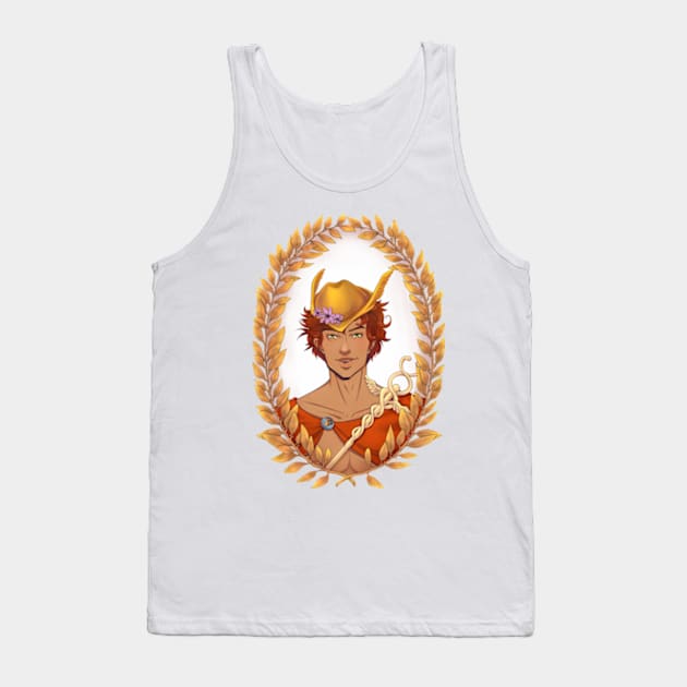 Hermes Olympian God Greek Mythology Wreath Style Tank Top by Tati Seol